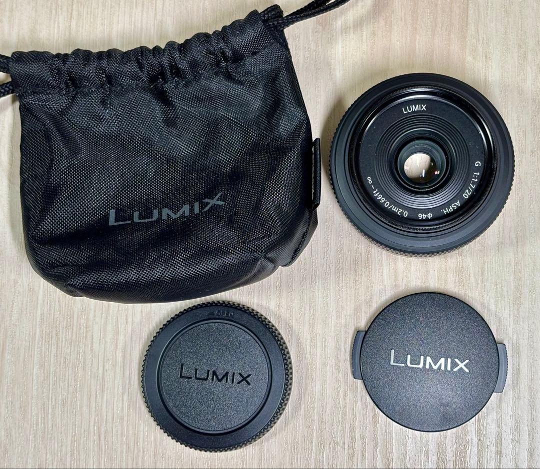 LUMIX 20mm f/1.7 レンズ 本体と付属品
