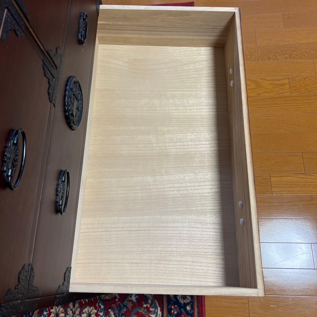 和箪笥　民芸箪笥　4段　アンティークチェスト　民芸家具 チェスト タンス 5杯