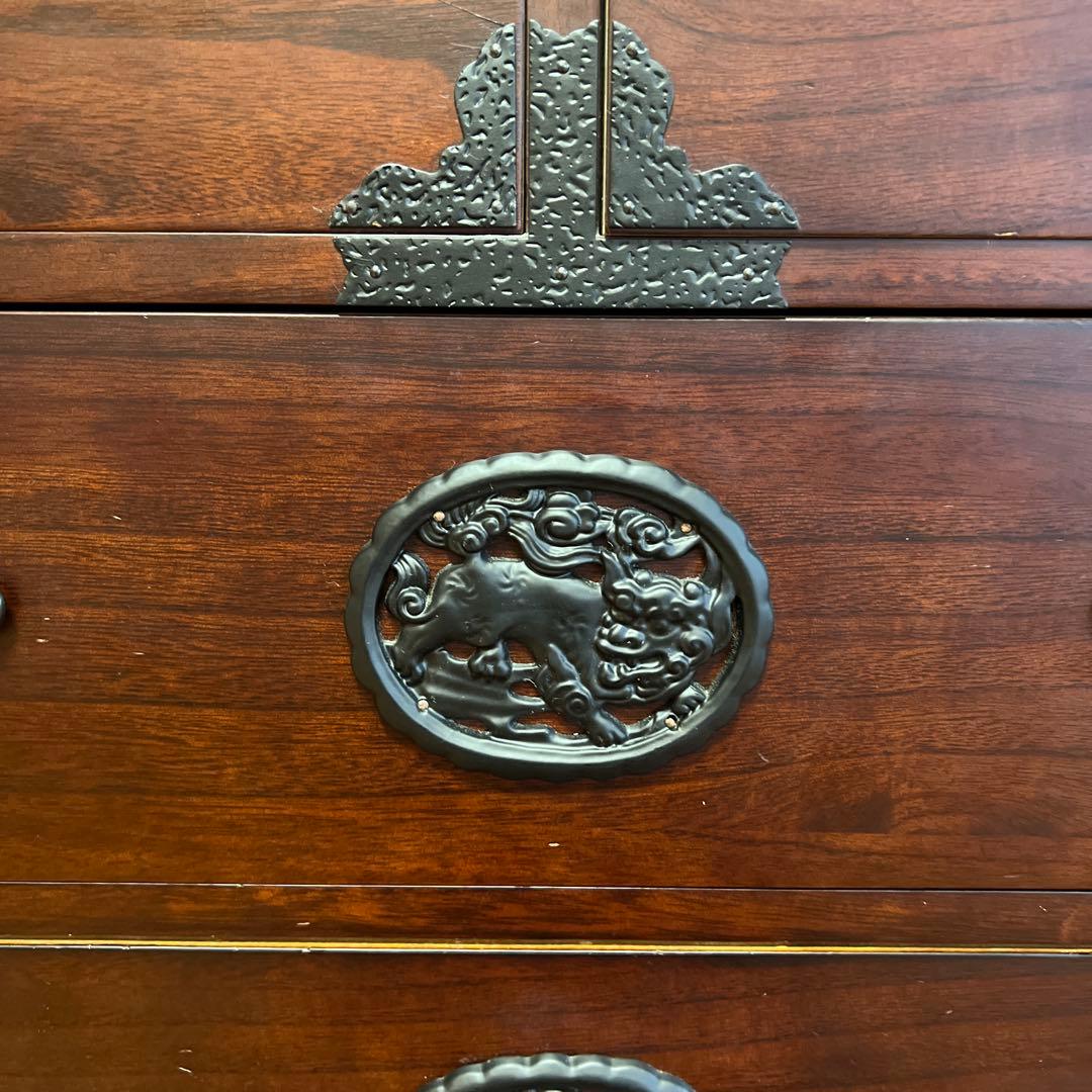 和箪笥　民芸箪笥　4段　アンティークチェスト　民芸家具 チェスト タンス 5杯