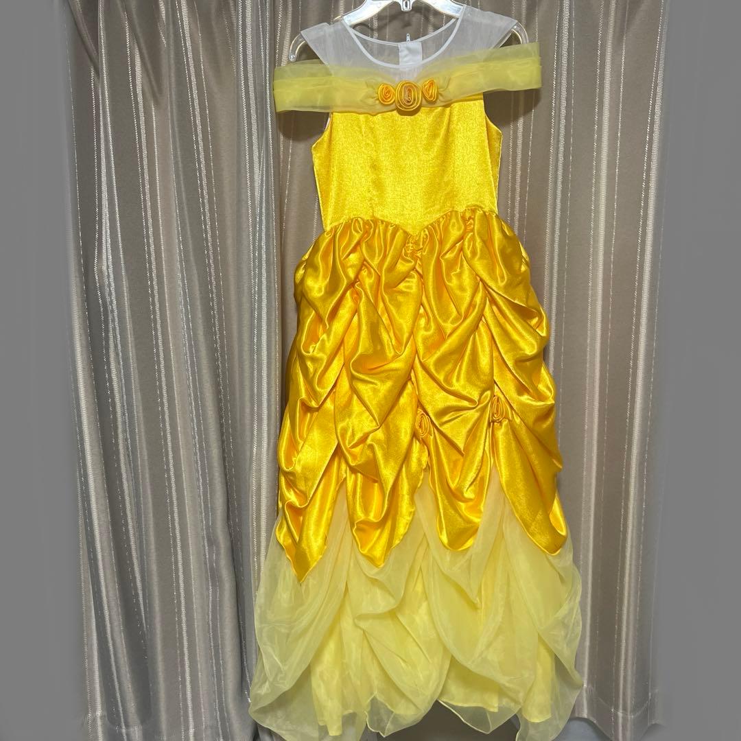 【01N】ビビディバビディブティック　美女と野獣ベル　ドレス140センチ