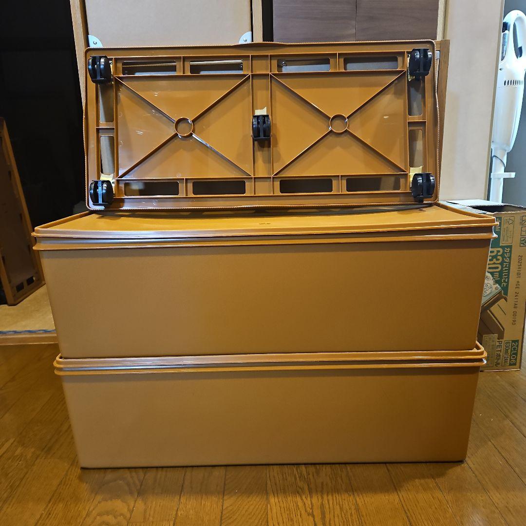 Hanaタッパーウェアディープロングスーパーケースキャスターパレット