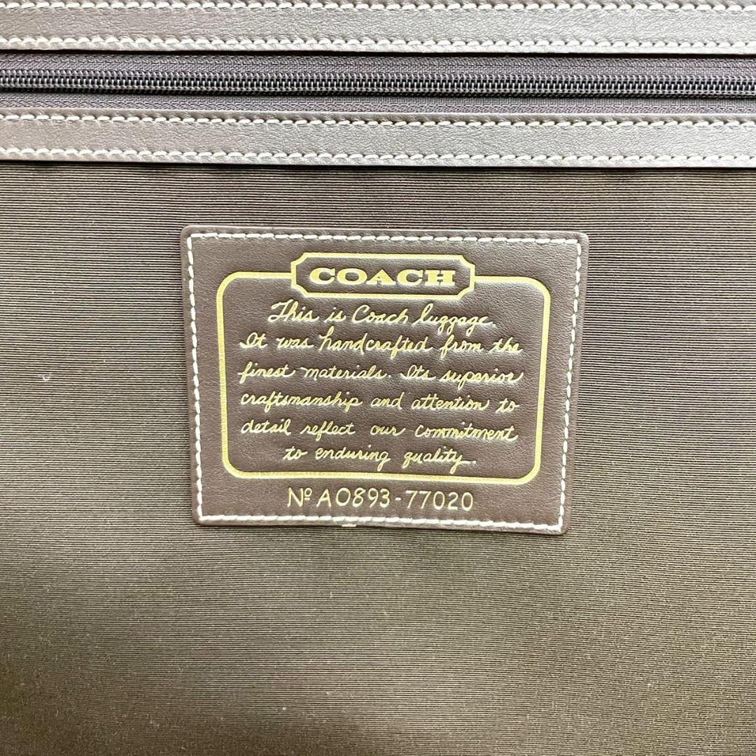 美品　COACH　コーチ　77020　シグネチャー　キャリーケース　二輪