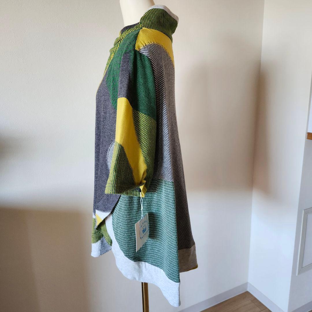 【新品未使用 】慈雨 カットソー チュニック 七分袖 ゆったりサイズ