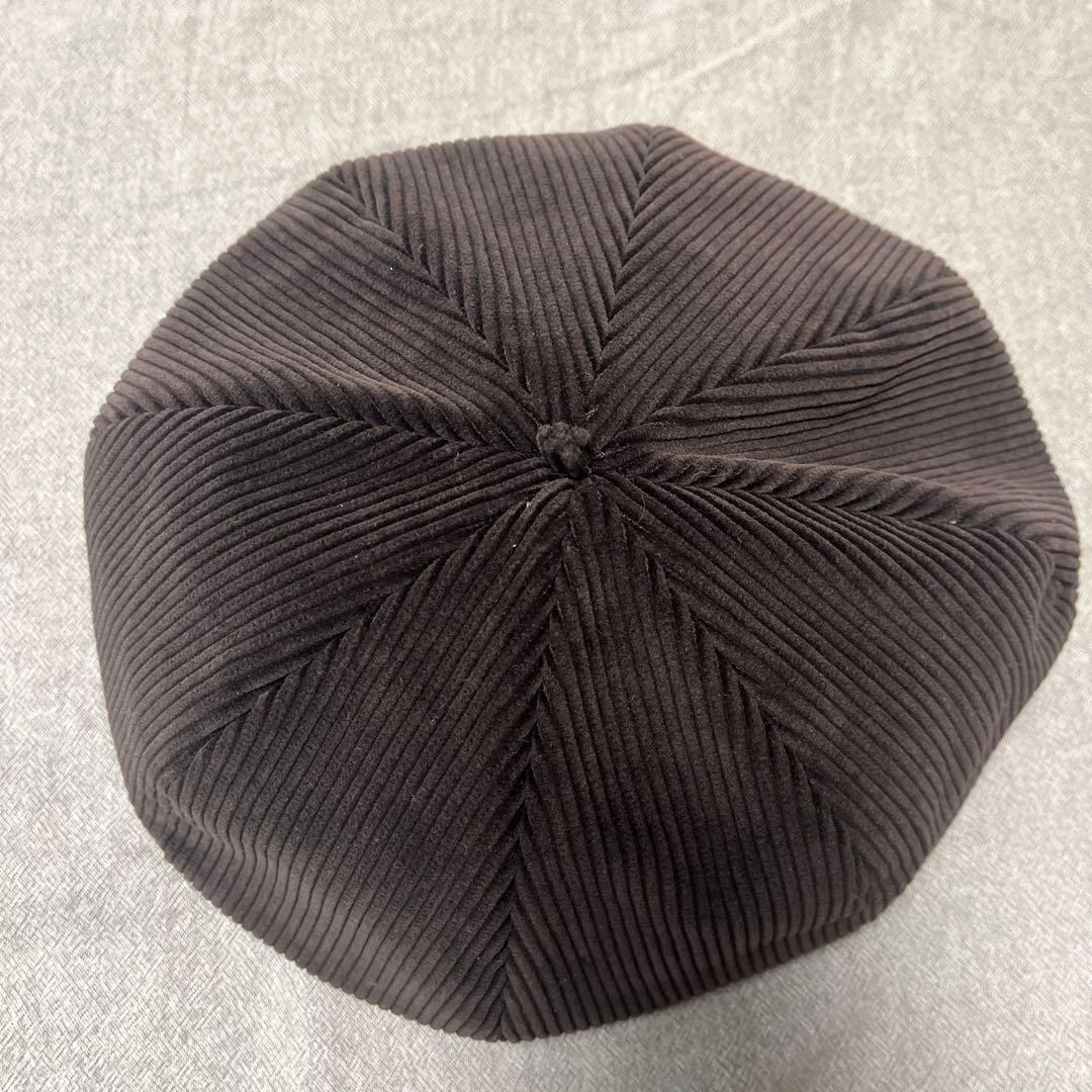 ※mookku3　OKDJOE コーデュロイ 黒 ベレー帽