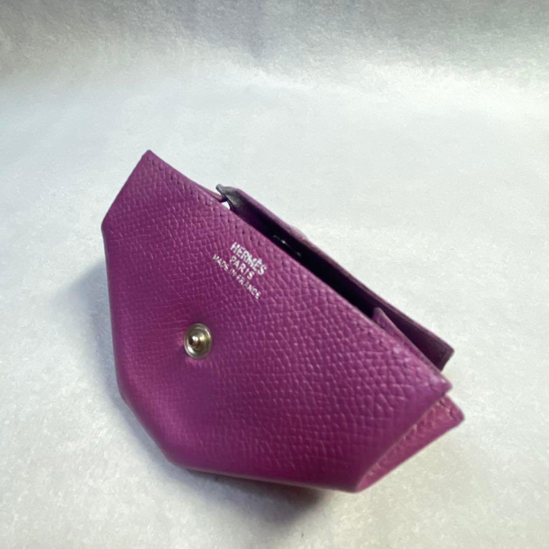 正規品☆エルメス ルヴァンキャトル ケース パープル系 シルバー金具