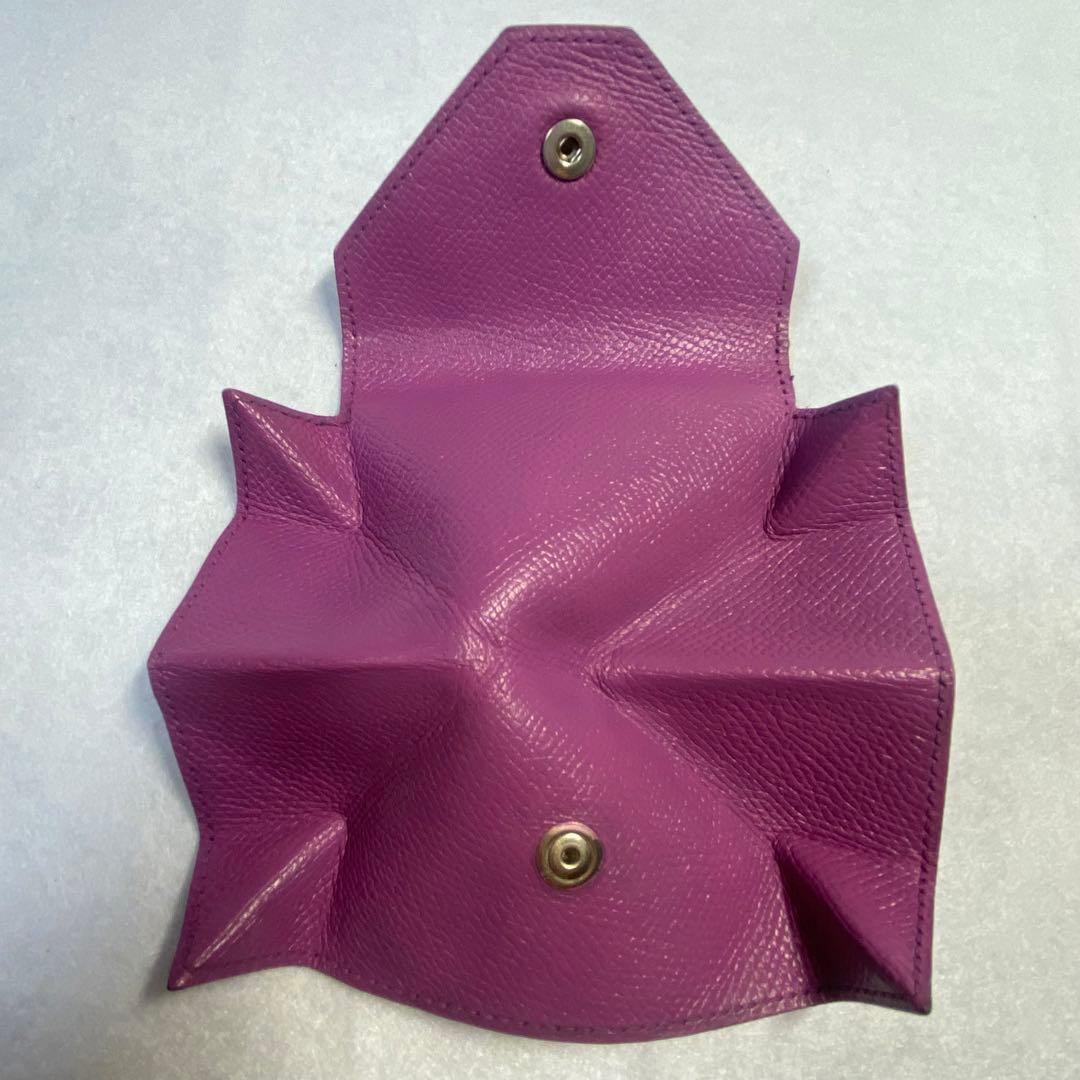 正規品☆エルメス ルヴァンキャトル ケース パープル系 シルバー金具