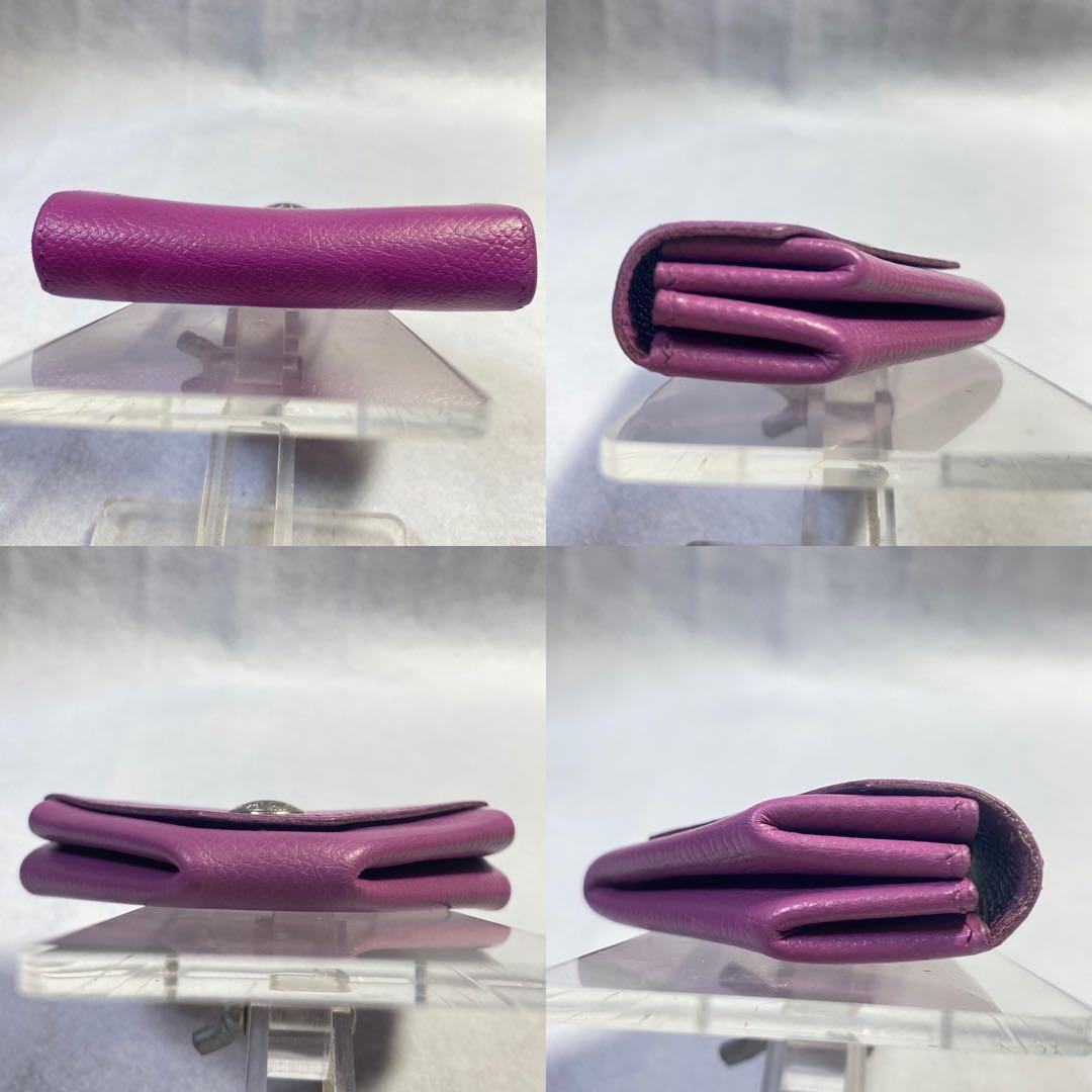 正規品☆エルメス ルヴァンキャトル ケース パープル系 シルバー金具