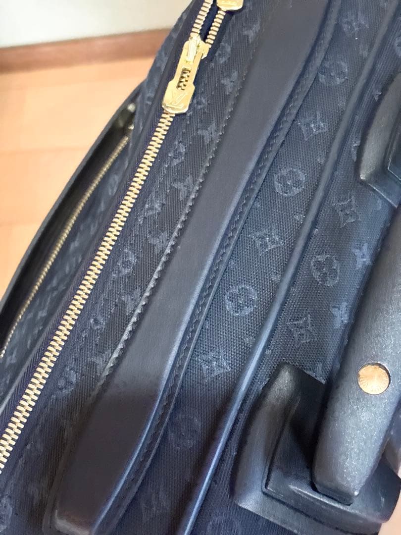 ルイヴィトン M23281 モノグラム ミニ アネット キャリー ブルー