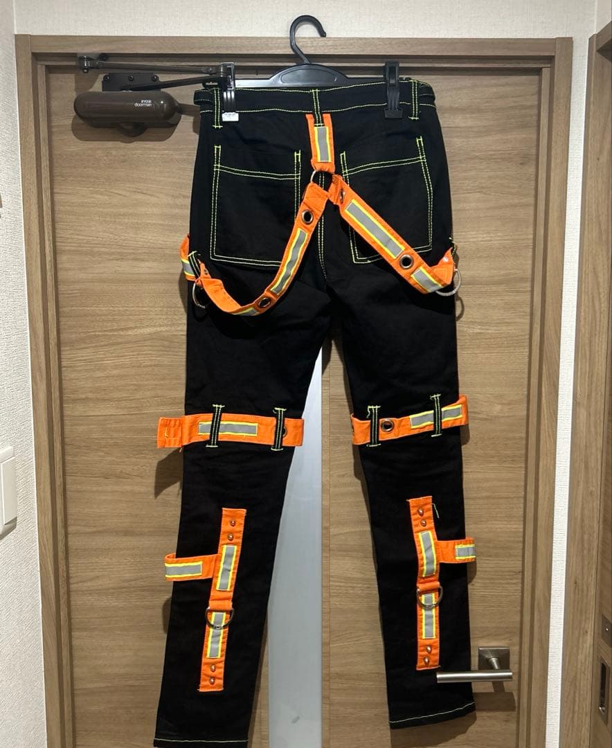 美品trippnyc リフレクター　ボンテージパンツ　punk y2k