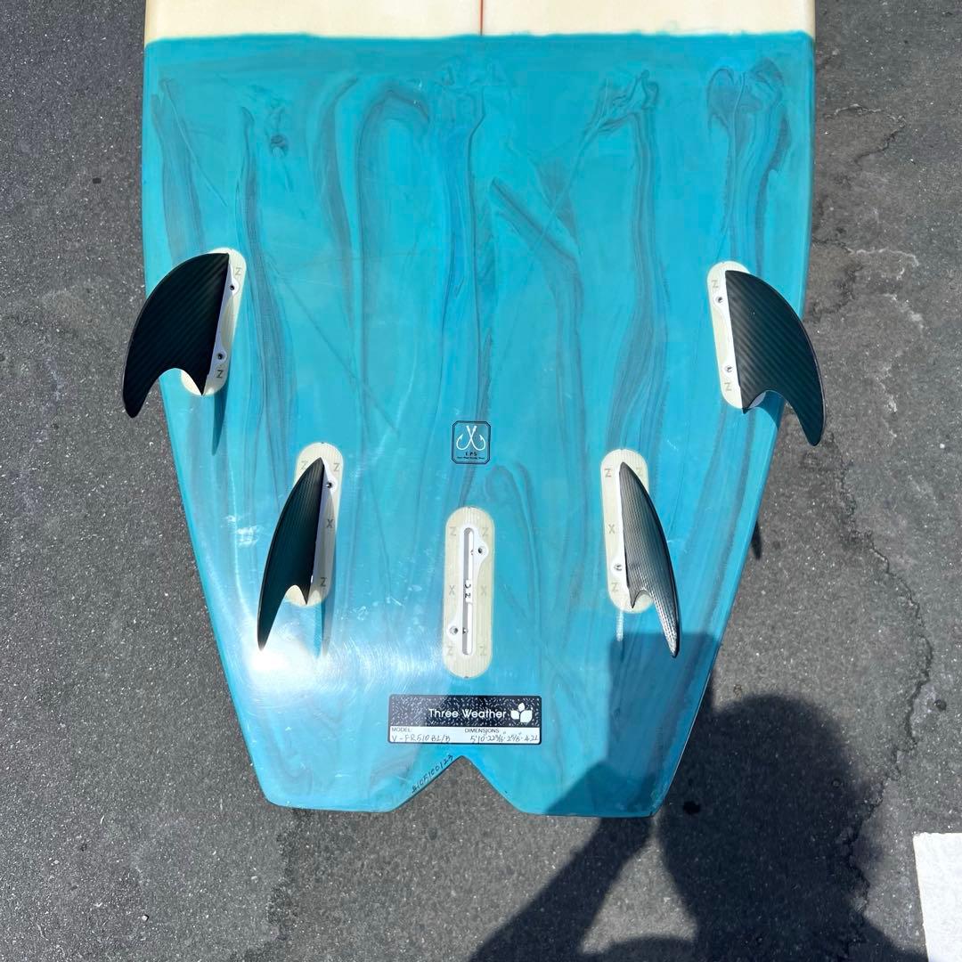 Three Weather FREELY ファンボード 5’10 5フィン 42