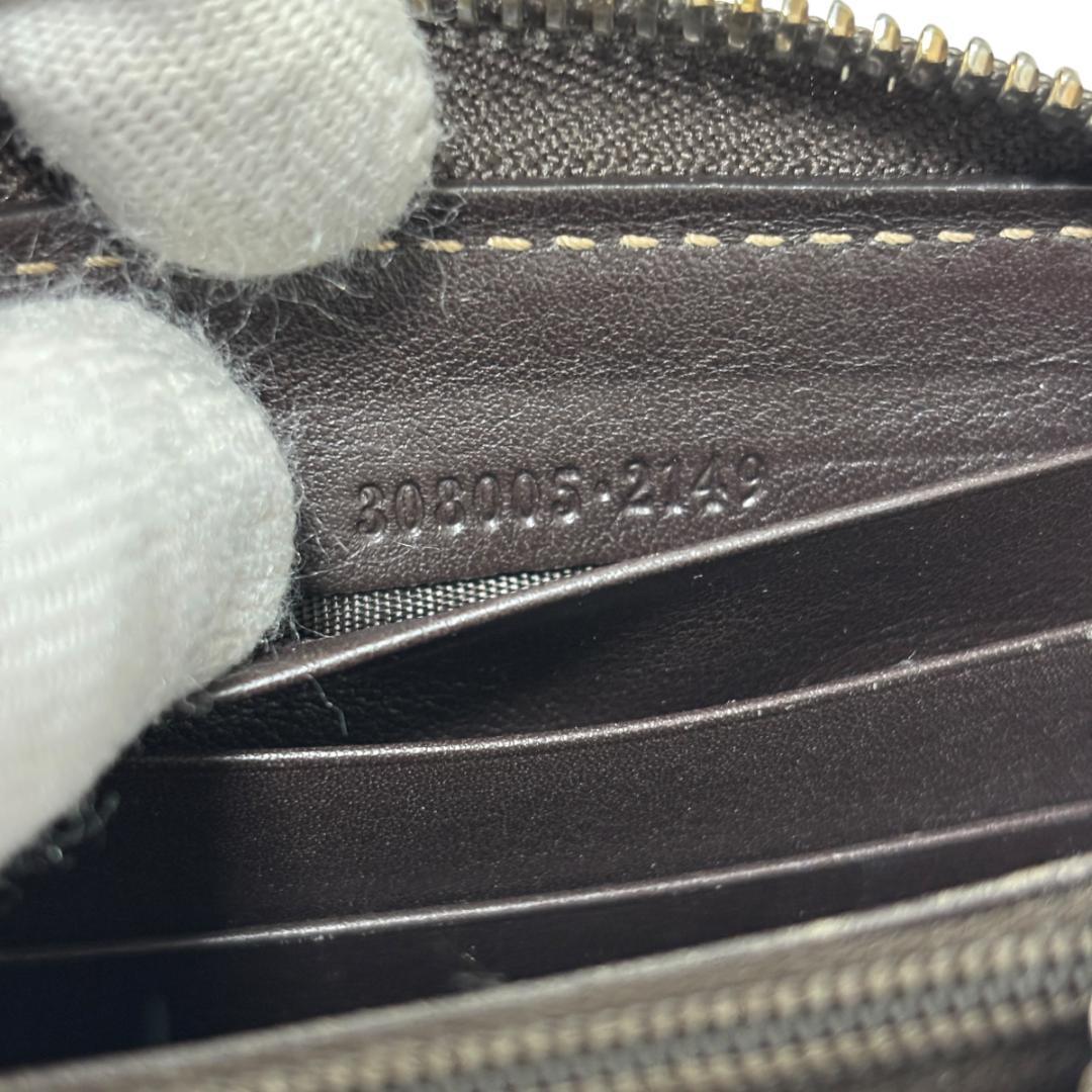 GUCCI グッチ GGキャンバス ラブリーハート ラウンドジップ 長財布