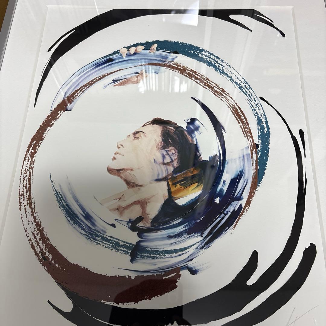 氷室京介　メモリーズ、オブブルー額装