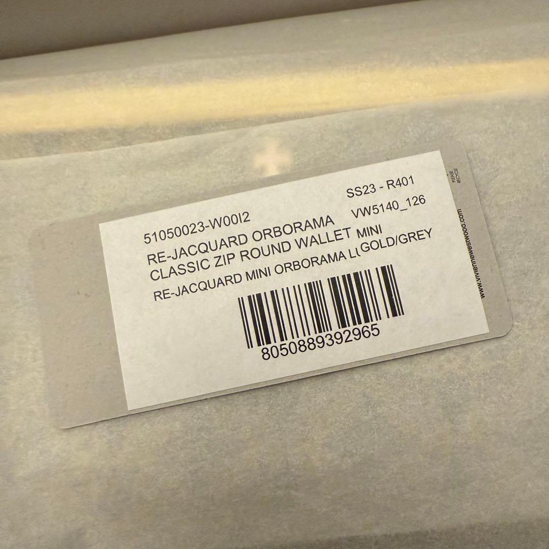 【箱付未使用品】ヴィヴィアンウエストウッド ラウンドファスナー 長財布 ゴールド