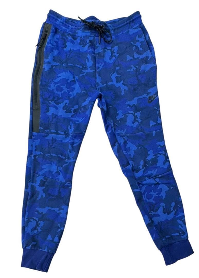 ナイキ テックフリース セットアップ パーカー S パンツ M 青迷彩