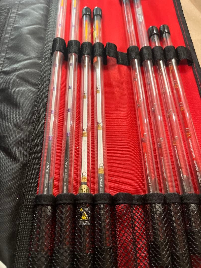 ワカサギ竿 8本セット　　シマノ 穂先　 ケース付き