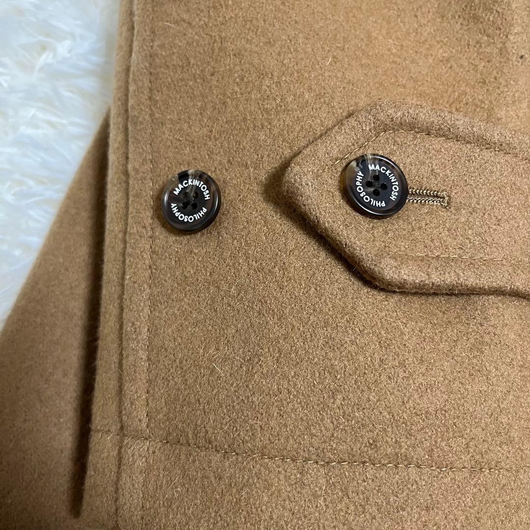 マッキントッシュフィロソフィー　キャメル　ステンカラー　コート　ウール　ロング