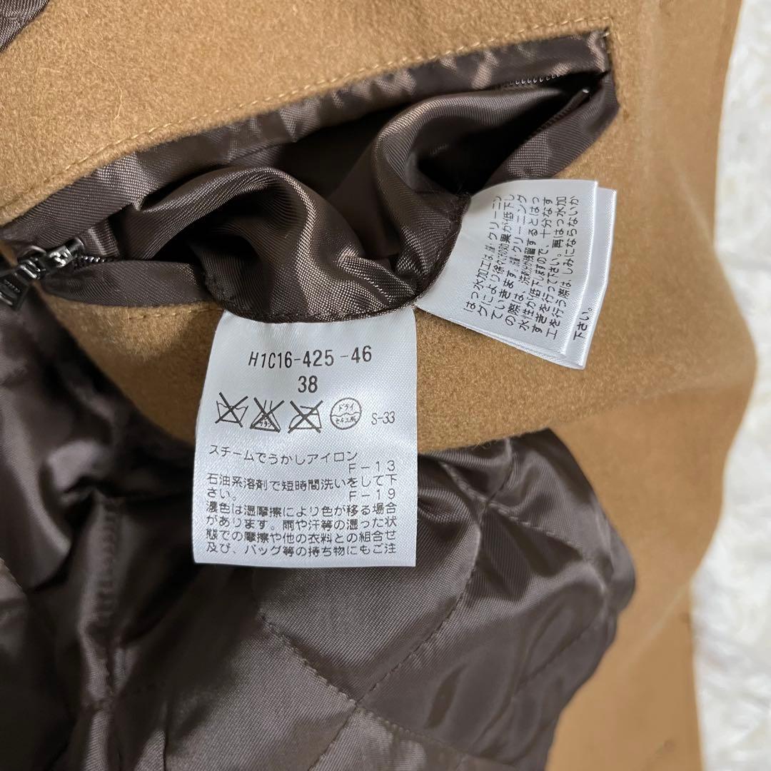 マッキントッシュフィロソフィー　キャメル　ステンカラー　コート　ウール　ロング