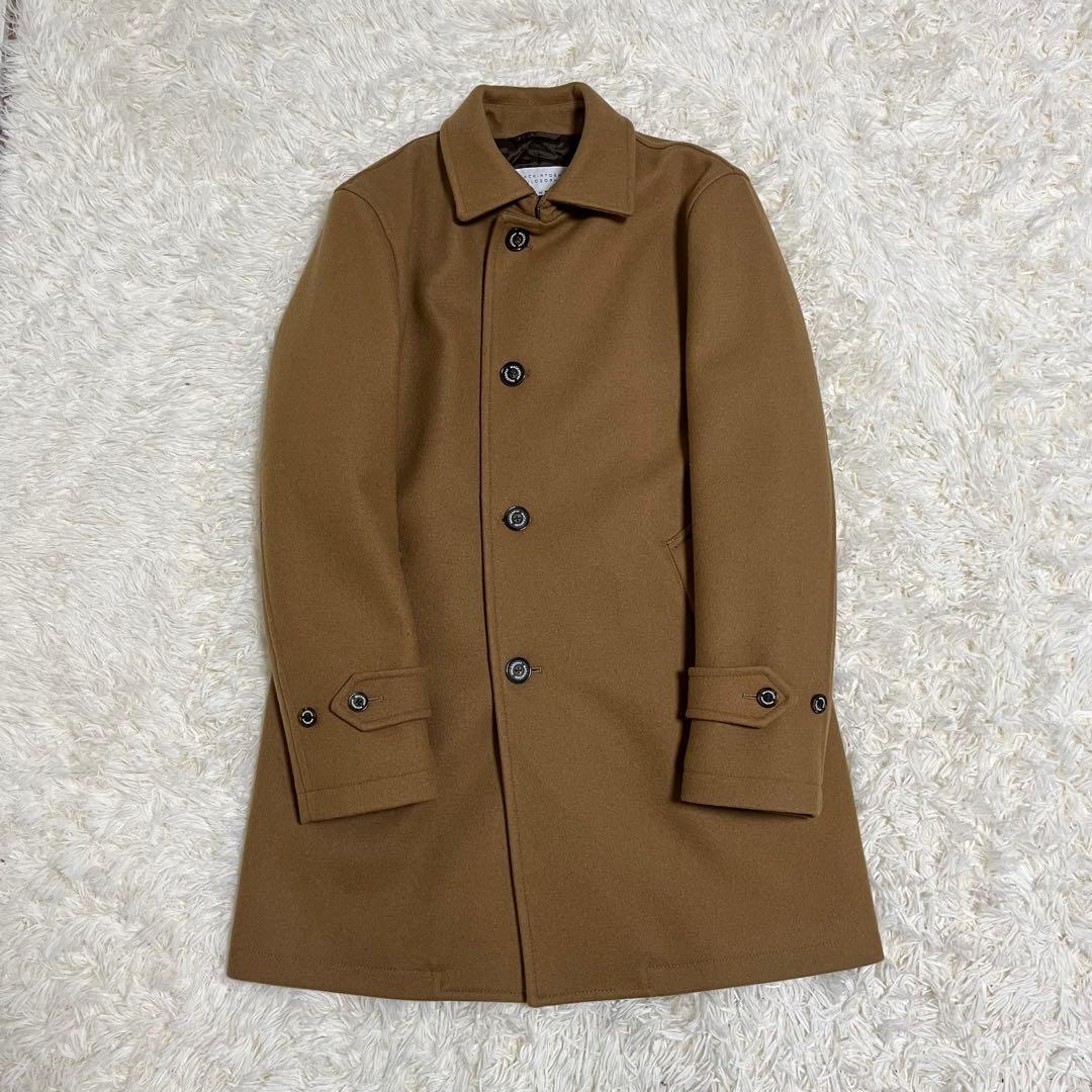 マッキントッシュフィロソフィー　キャメル　ステンカラー　コート　ウール　ロング