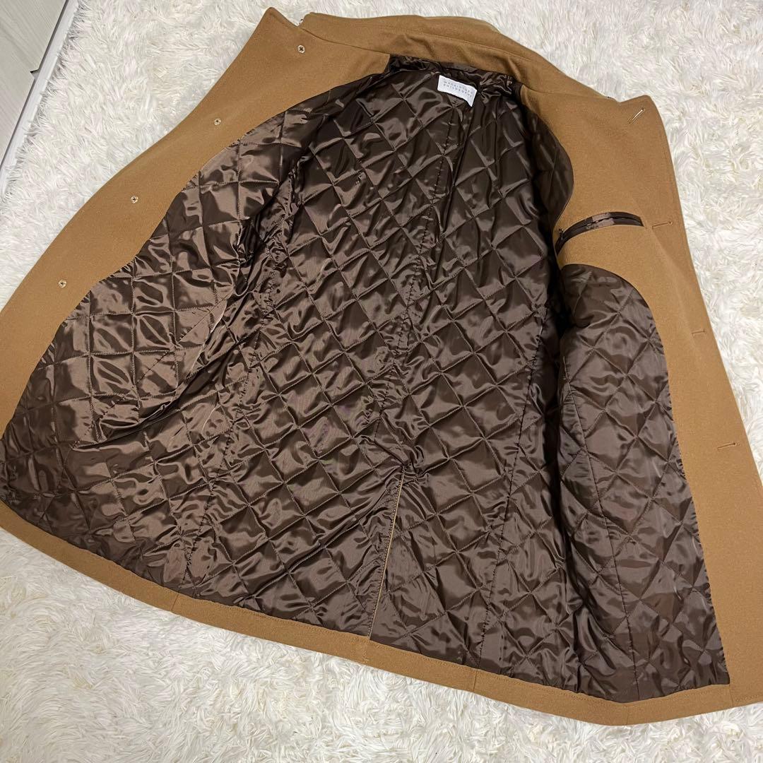 マッキントッシュフィロソフィー　キャメル　ステンカラー　コート　ウール　ロング