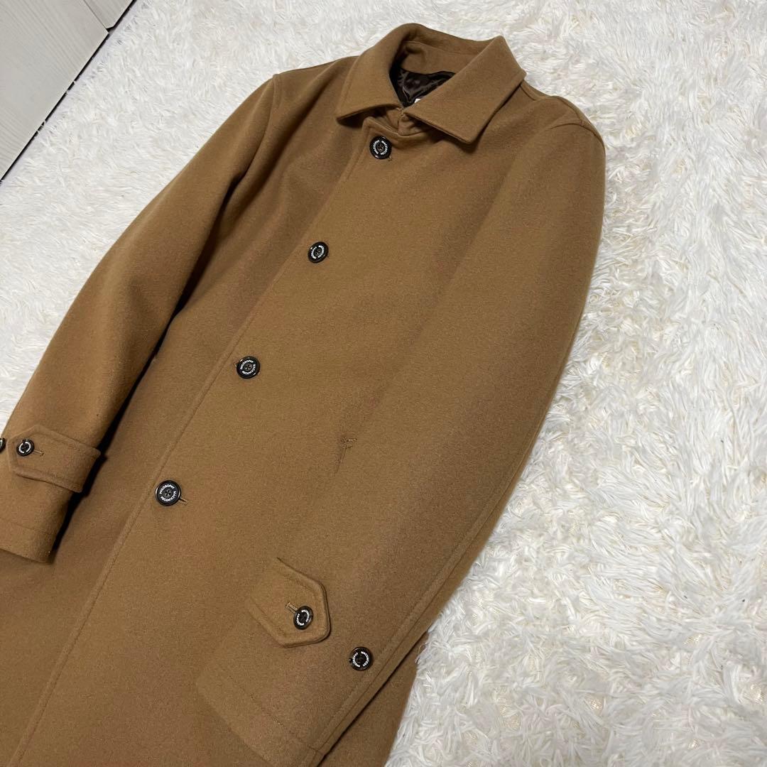 マッキントッシュフィロソフィー　キャメル　ステンカラー　コート　ウール　ロング