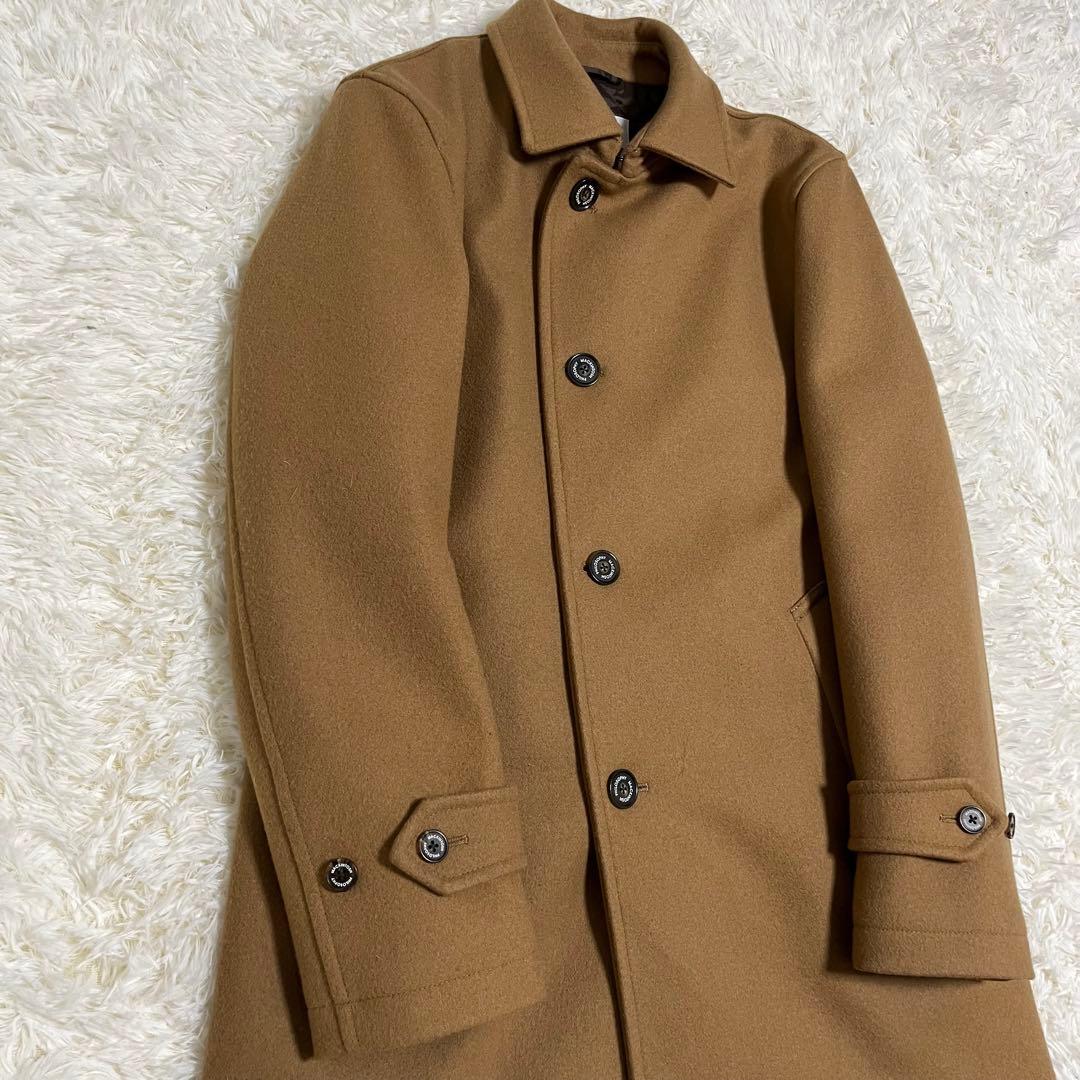 マッキントッシュフィロソフィー　キャメル　ステンカラー　コート　ウール　ロング