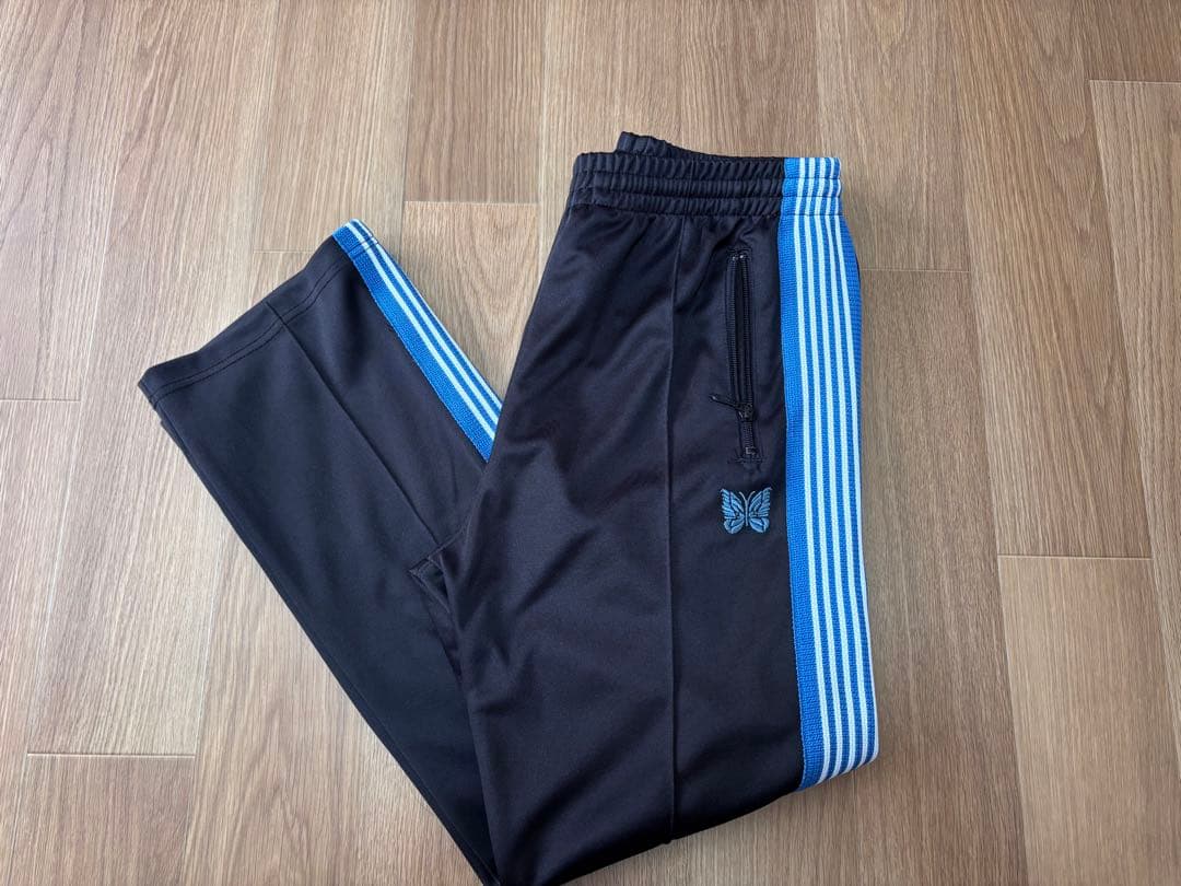 Needles バタフライ刺繍パンツ Mサイズ 黒/青