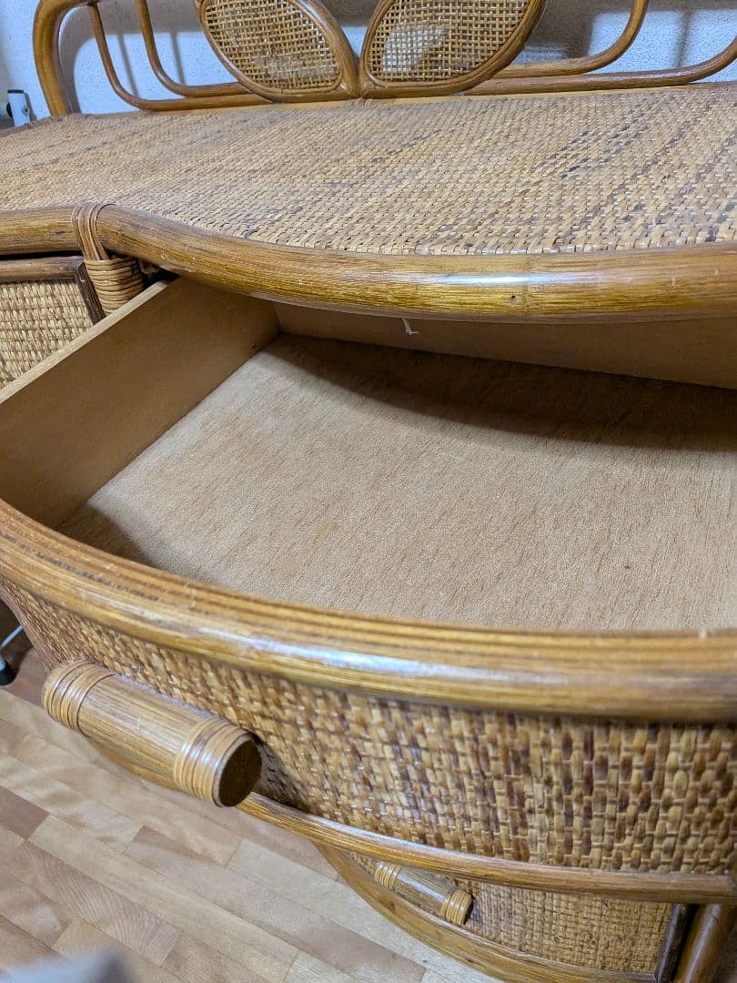 籘　ラタン 4段チェスト