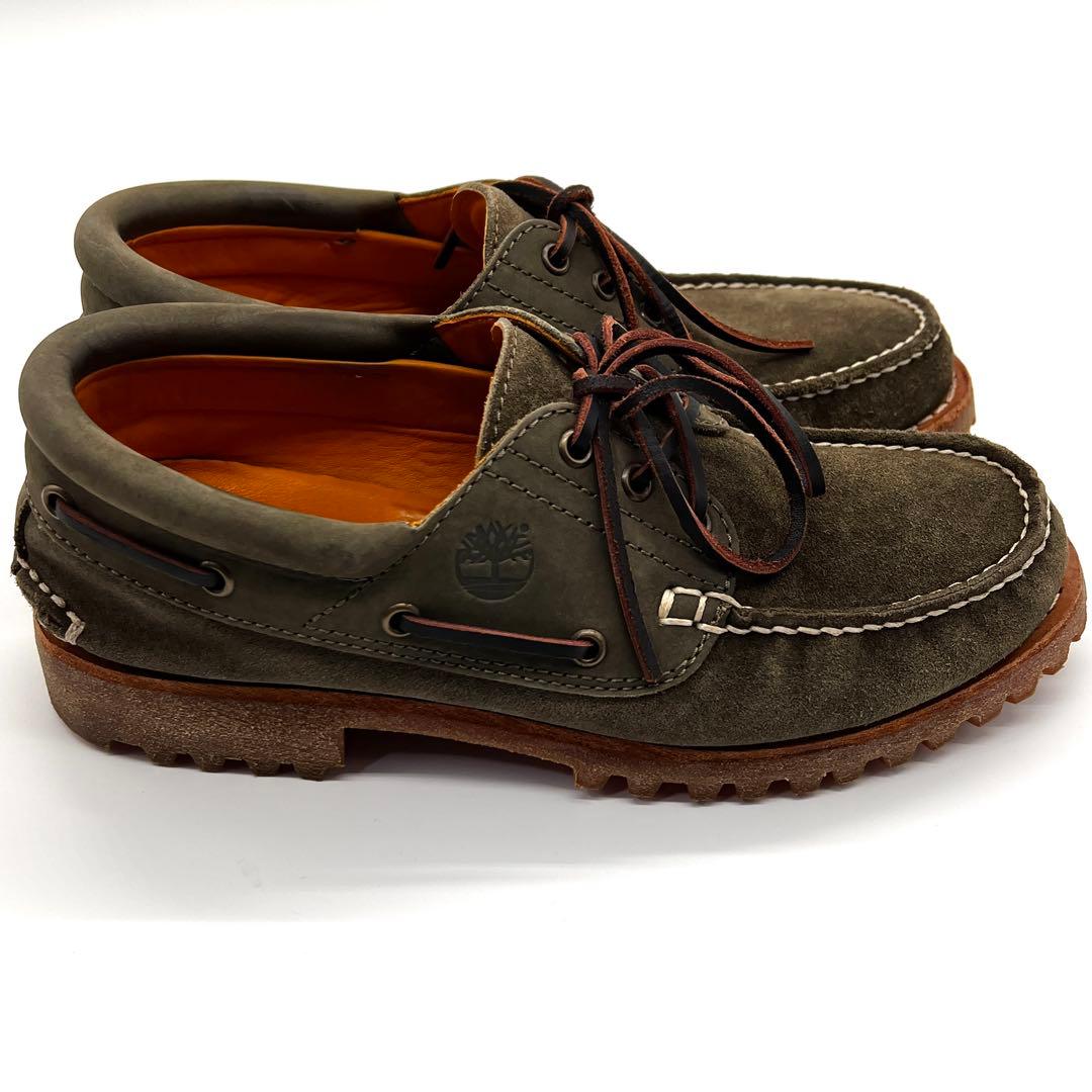 【美品】Timberland 【25.0】スリーアイ ボートシューズ　モカシン