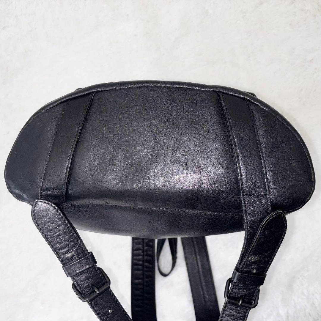 【美品】PORTER ポーター コルチナ リュック オールレザー ブラック