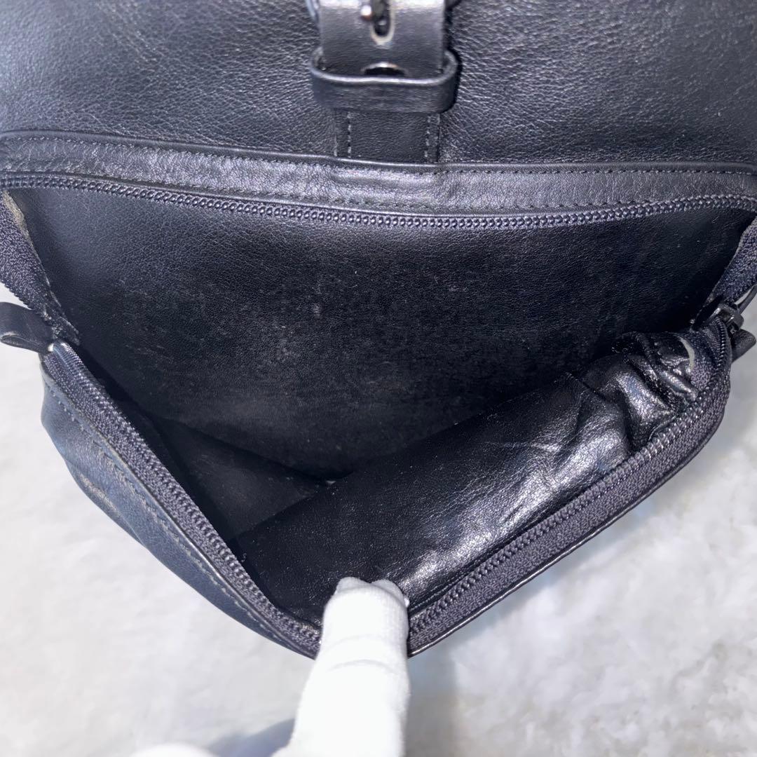 【美品】PORTER ポーター コルチナ リュック オールレザー ブラック