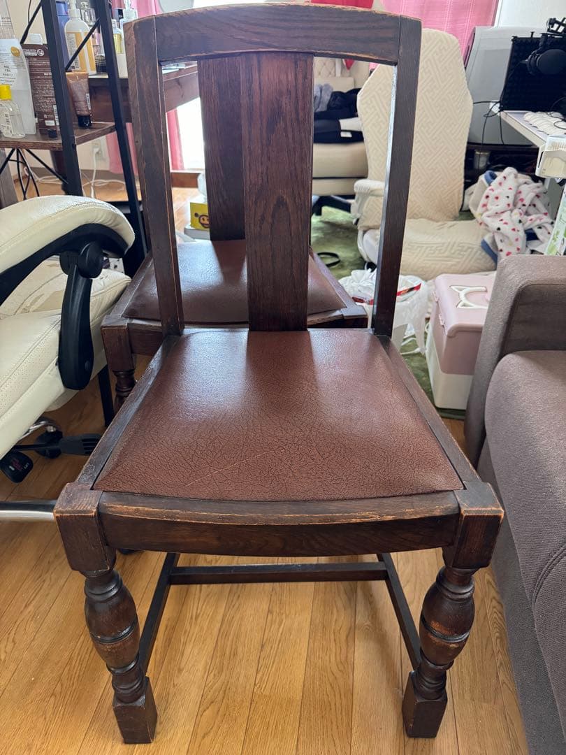 ①1脚/4脚 イギリス アンティーク 家具 ダイニング チェア 椅子