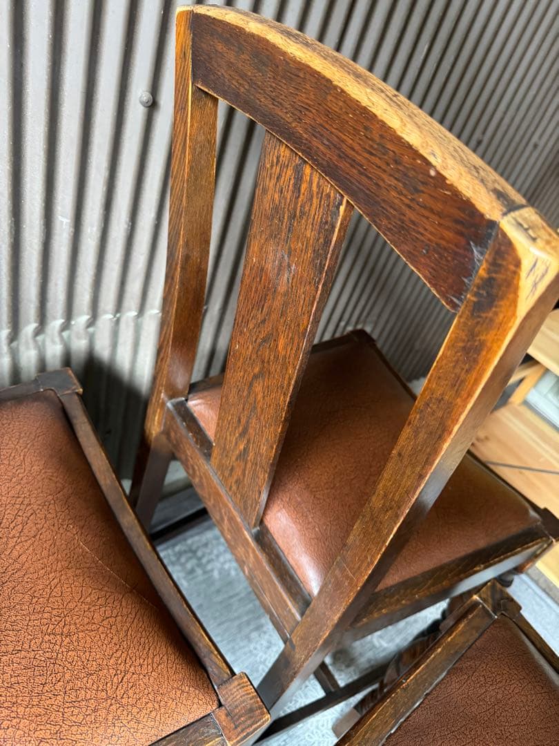 ①1脚/4脚 イギリス アンティーク 家具 ダイニング チェア 椅子