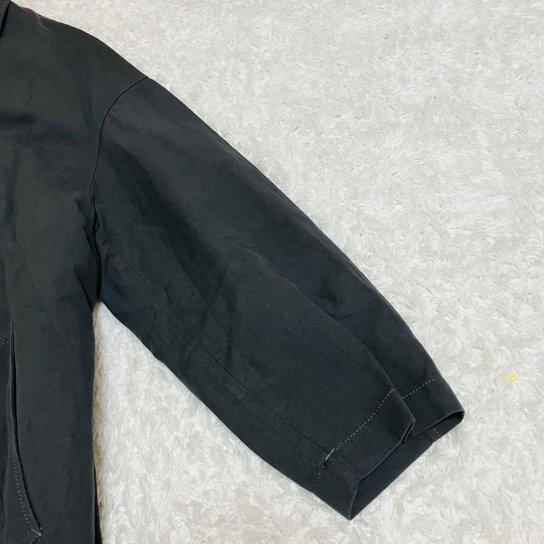 フレームワーク 綿麻ポプリンコート リネン グレー