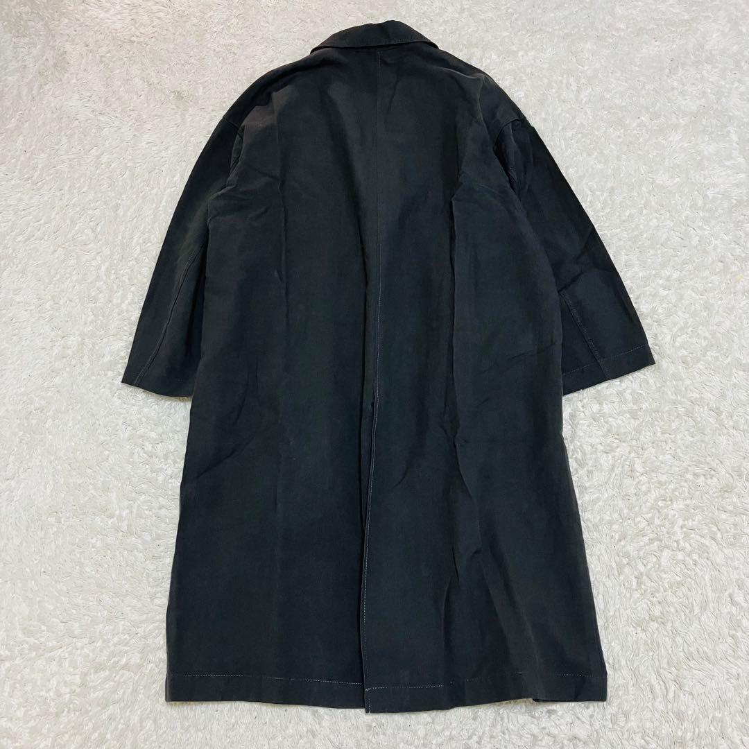 フレームワーク 綿麻ポプリンコート リネン グレー