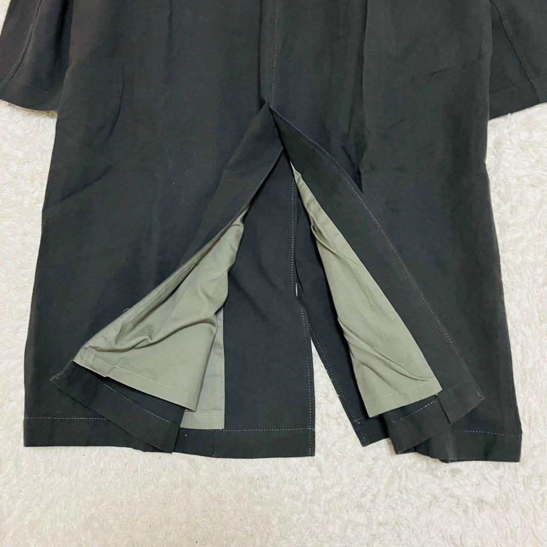 フレームワーク 綿麻ポプリンコート リネン グレー