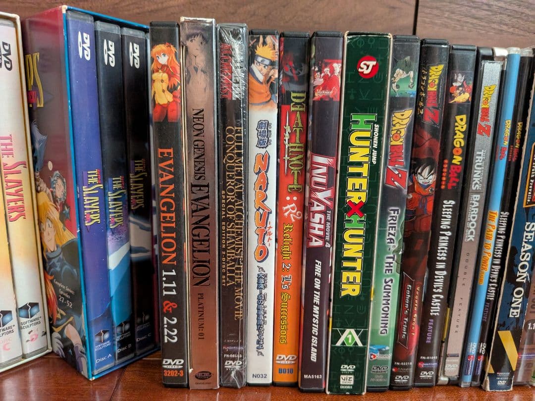英語版アニメ DVD セット スレイヤーズ エヴァンゲリオン ナルト等