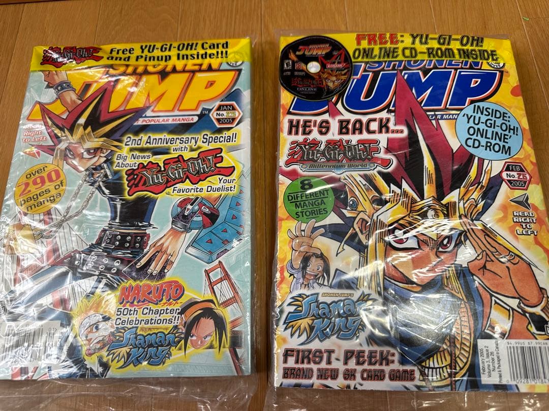 北米版 少年ジャンプ 2005年 2冊 遊戯王 暗黒魔族ギルファーデーモン 海外