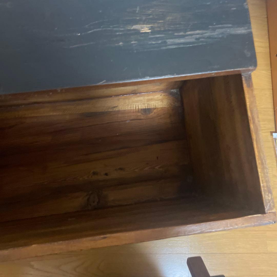 (Rihi24様用)青色の装飾木製収納箱　アンティーク　中国家具　アジアン