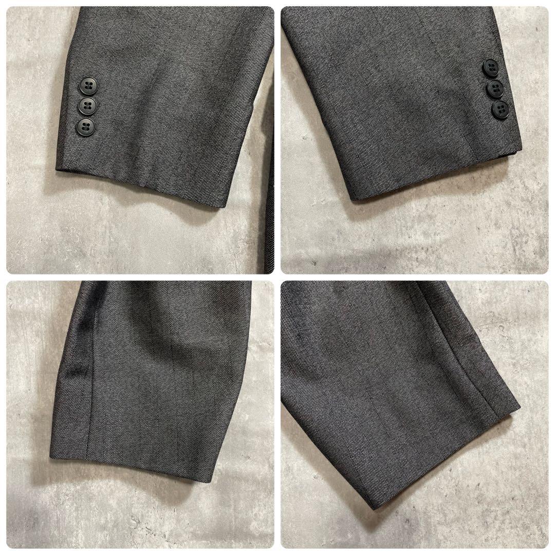 【5点セット】 アルマーニ セットアップ ピンズ ネクタイシャツ グレー XL