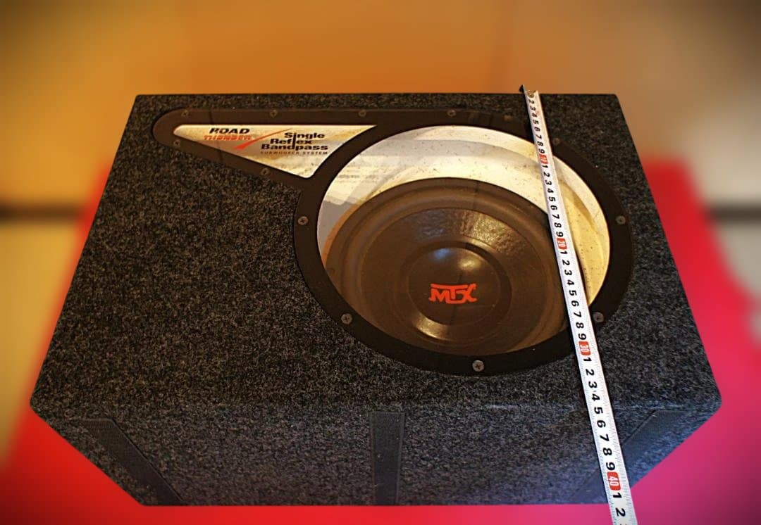 お値下げ【美品】MTX ROAD THUNDER30㎝級 極低音ウーハー＆BOX