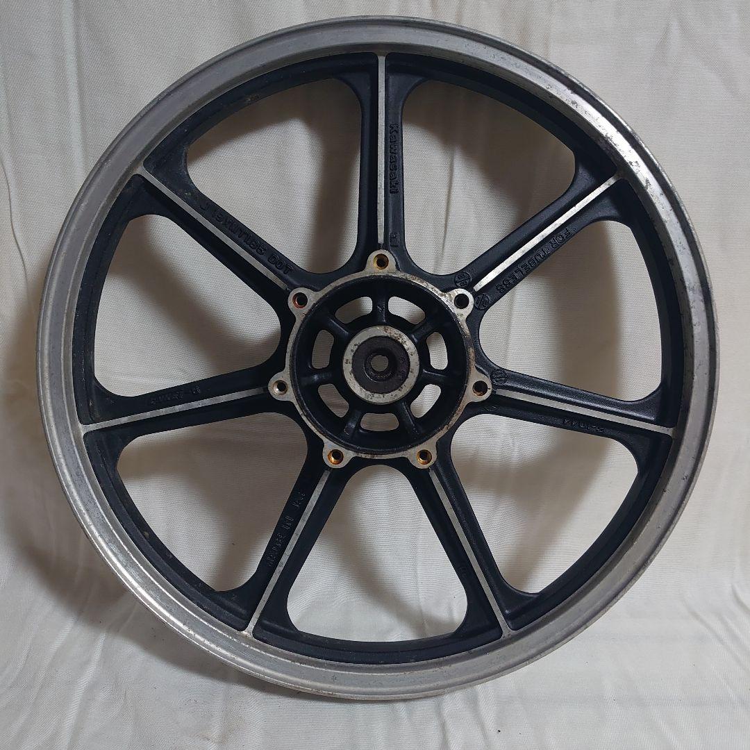 当時物 カワサキ 純正 フロント ホイール 19インチ 1.85 ブレ無し