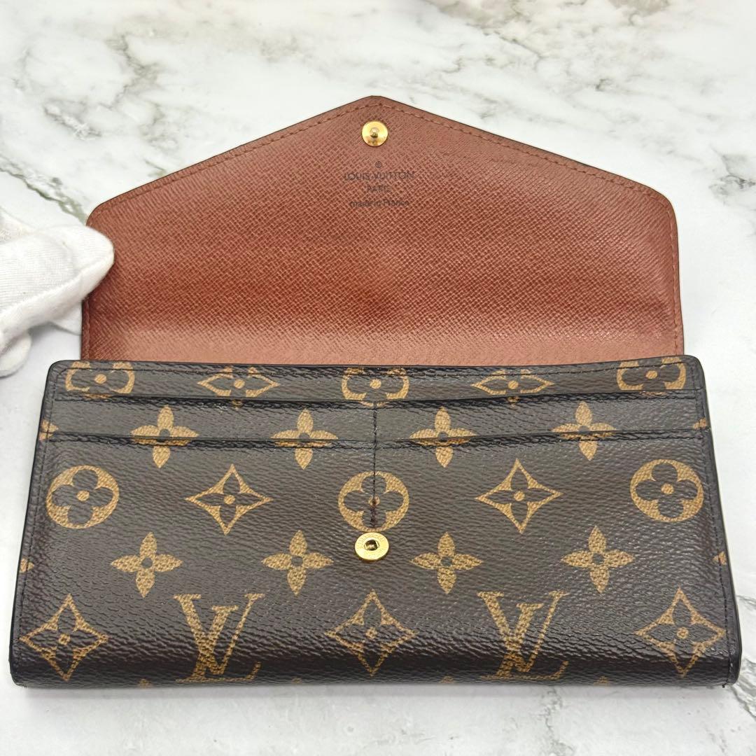 【美品】ルイヴィトン 新型 モノグラム ポルトフォイユ サラ 長財布 折り財布