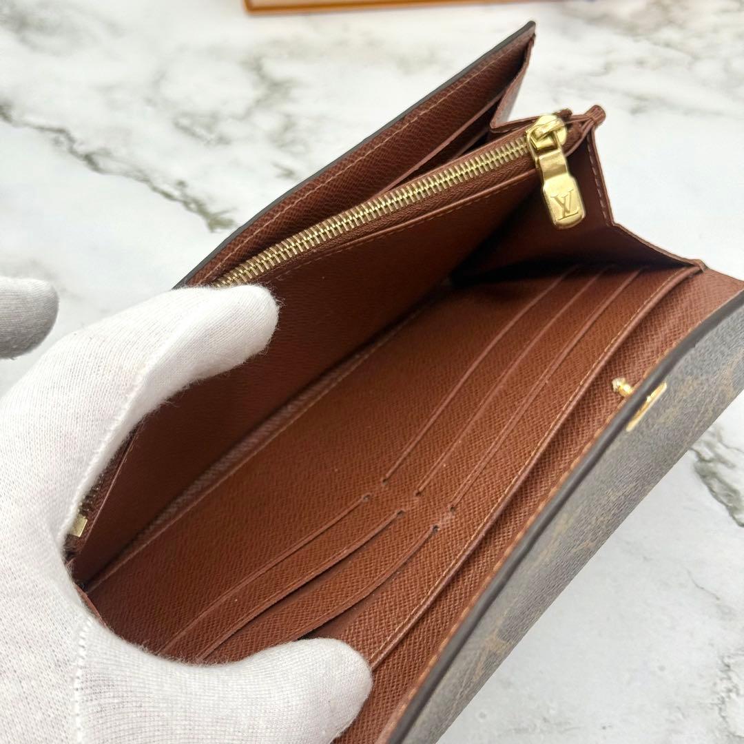 【美品】ルイヴィトン 新型 モノグラム ポルトフォイユ サラ 長財布 折り財布