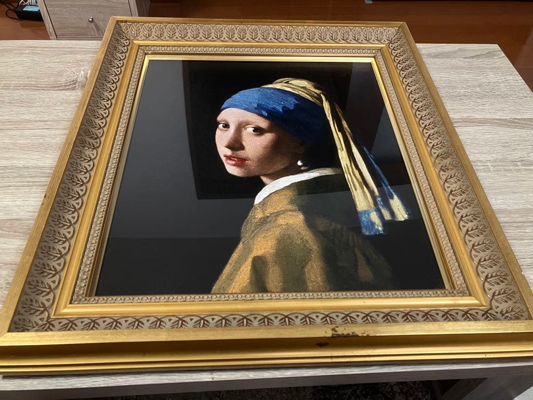 『真珠の耳飾りの少女』　ヨハネス=フェルメール　re-create作品　証明書付