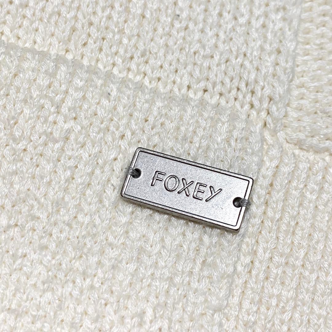 美品✨人気 フォクシー リリーパーカー ロゴプレート 22年増産モデル シルク