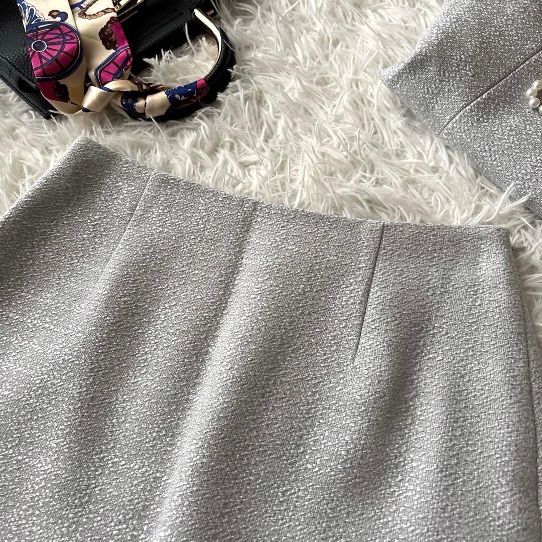 美品♡グリーンレーベル ツイード ノーカラージャケット 卒業式 入学式 M