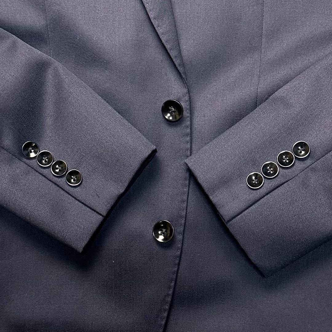 極美品 スーツセレクト シルク混 リバーシブルベスト 3ピース 光沢 A5