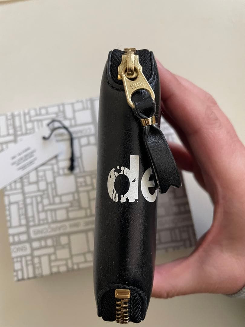 COMME des GARÇONS コムデギャルソン　二つ折り財布 ブラック 黒