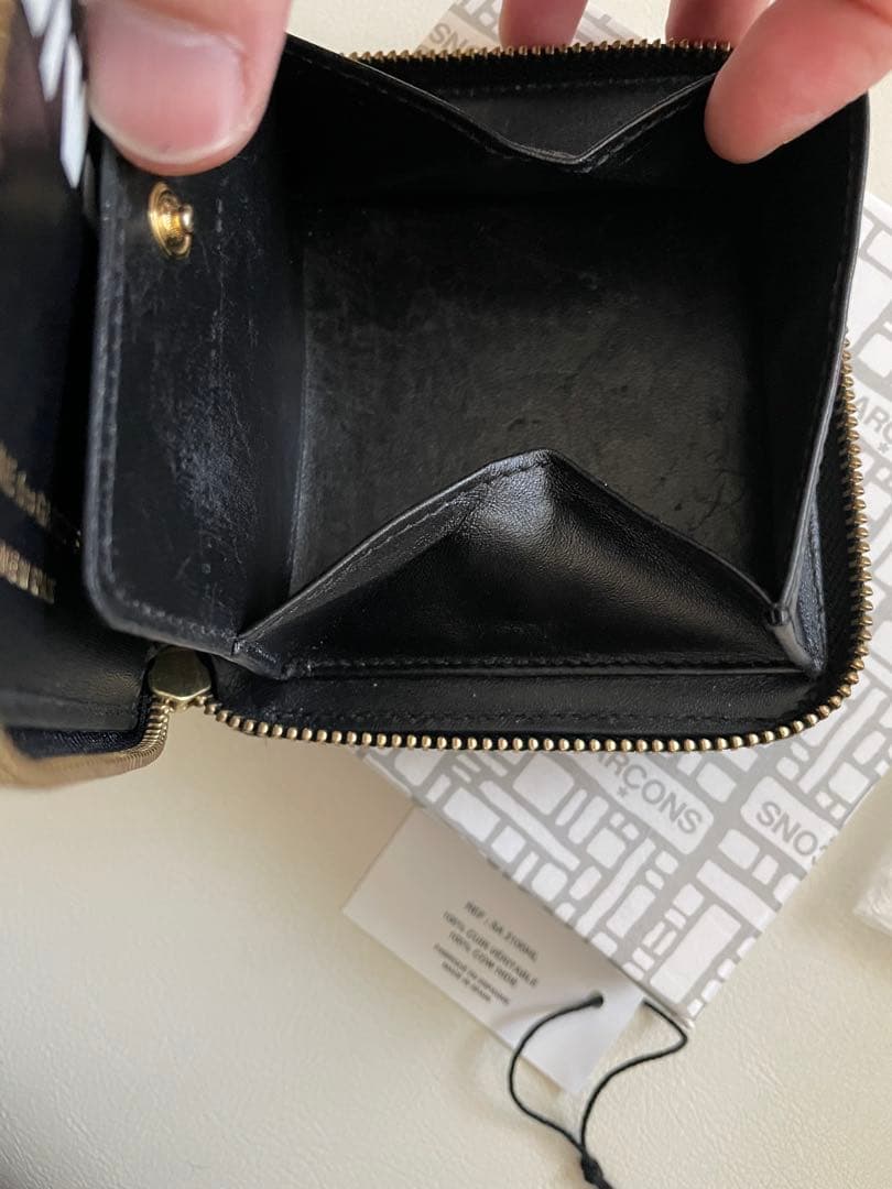 COMME des GARÇONS コムデギャルソン　二つ折り財布 ブラック 黒