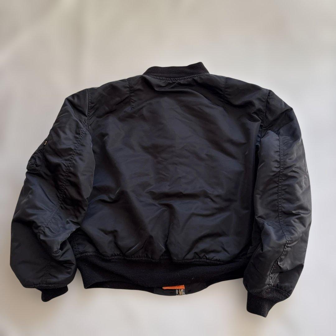 ジャケット・アウター ALPHA MA-1 bomber jkt black IDEAL USA